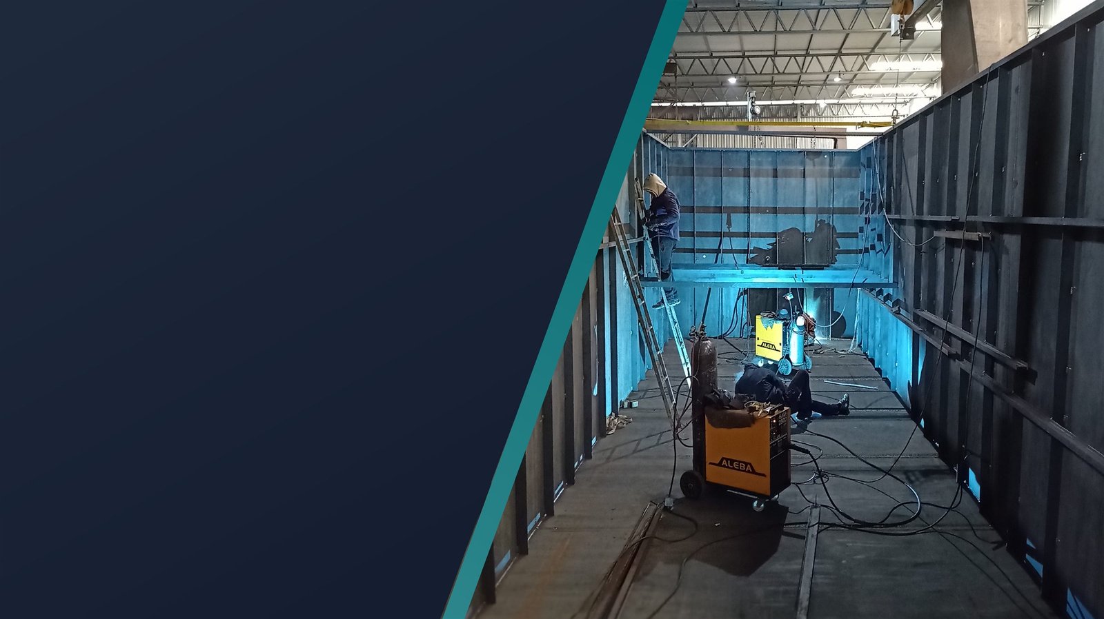 Base de operaciones EGM Ingeniería con tanques fabricados en taller propio